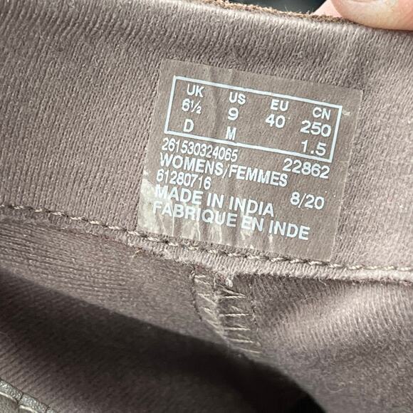 Clarks Hollis Star Brown Suede Moto Ankle Boots Buckle Zip Block Heel 9M Comfort - Picture 5 of 5